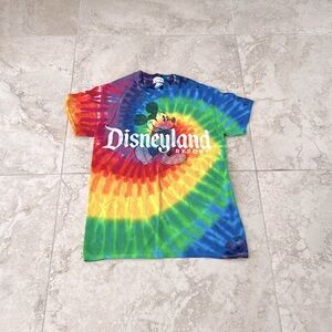 Disneyland rainbow tie-dye top